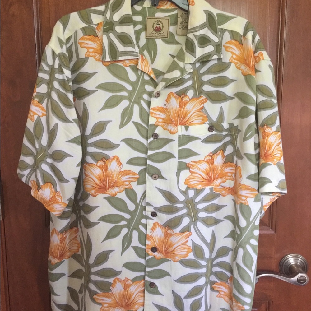Joe Marlin Button Down Tropical Shirt